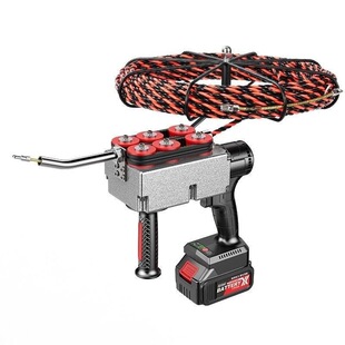 Brushless lithium battery threading electrician electric rechargeable cable pipe lead cable full-automatic new