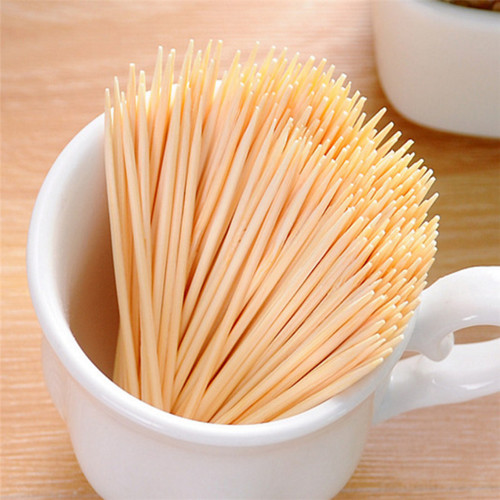 Disposable double-headed bamboo toothpicks for home use, commercial use, portable restaurants and hotels, bulk bamboo toothpicks, 200 pieces