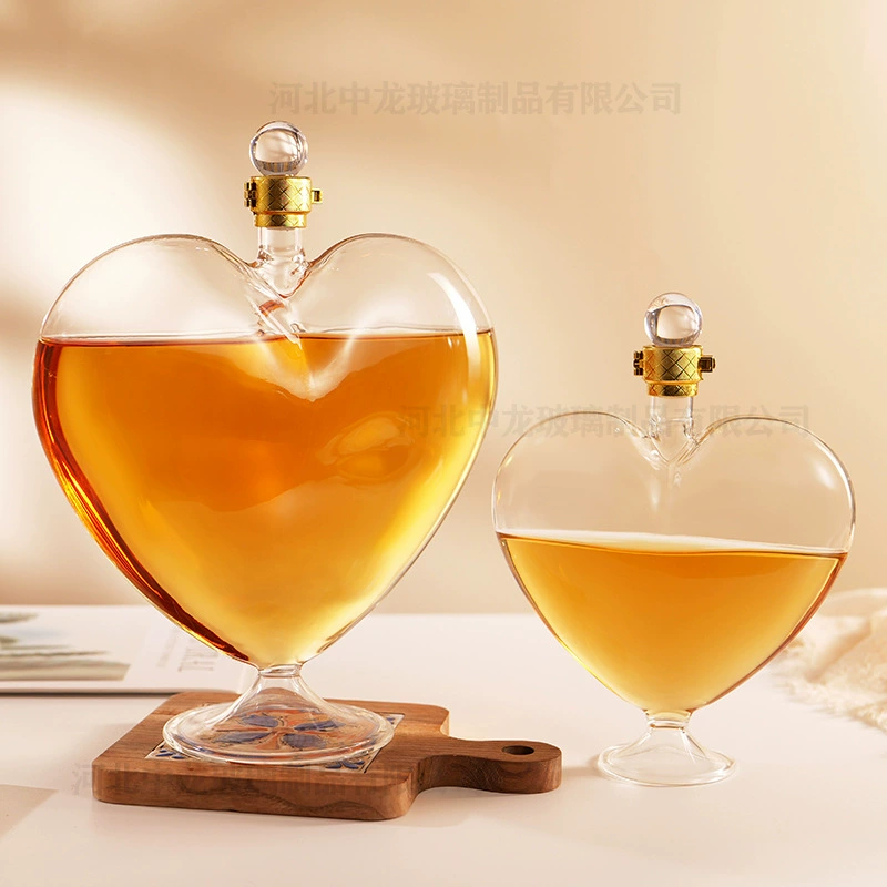 Стеклянная стеклянная бутылка для вина с высоким содержанием боросиликата креативная стеклянная бутылка для вина