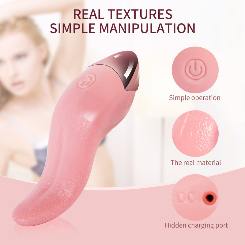 Tongue Vibrator Female Masturbation Simulation Cunnilingus Stimulation Clitoris Av Electric Female Adult Sex Toy