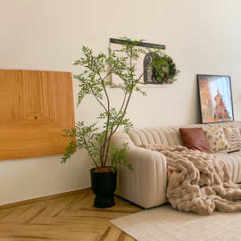 森空间仿真绿植装饰轻奢南天竹假花植物室内客厅摆件大型落地盆栽