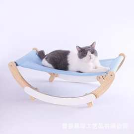 木质宠物用品猫咪吊床摇床夏季猫窝猫猫用品宠物摇摇椅