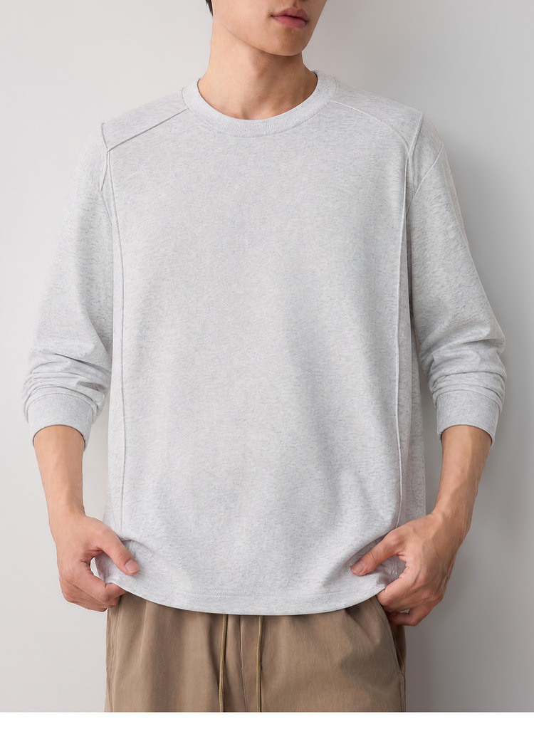 Áo hoodie nam nỉ cao cấp phong cách thông minh, chia cắt lập thể, kiểu dáng đơn giản hiện đại — đen chi tiết 19