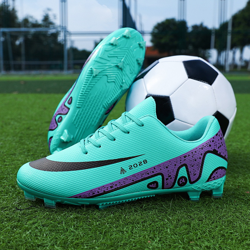 Nuevos zapatos de fútbol antideslizantes transfronterizos de clavos para adultos, zapatos de entrenamiento profesional para niños y niñas, zapatos deportivos juveniles bajos