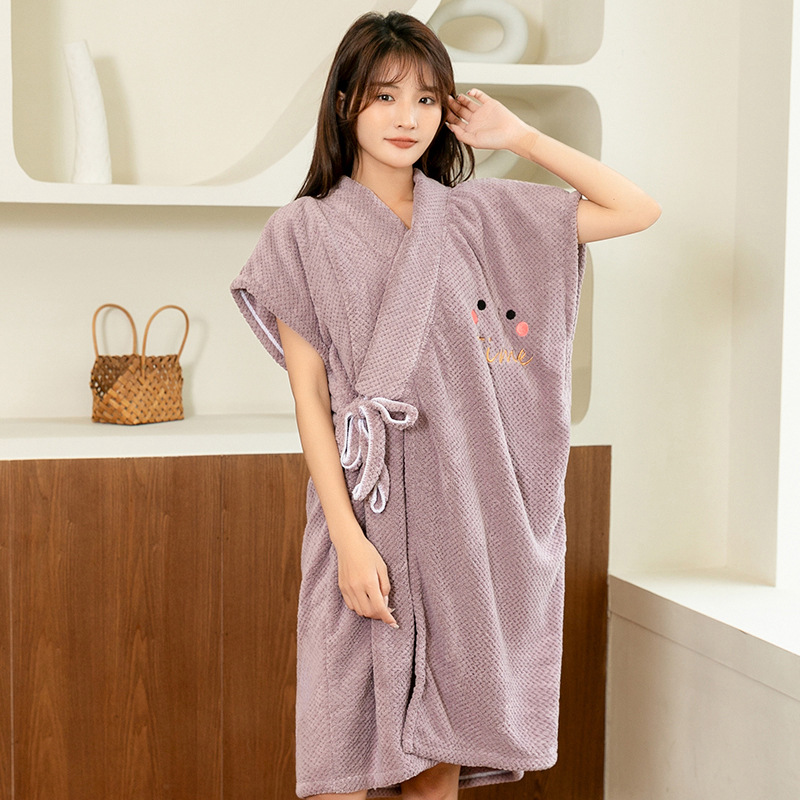 순면 흡수성 목욕 가운 성인보다 여성용 가정용 목욕 타올은 목욕 스커트 목욕 랩 2024 새로운 목욕 가운을 입을 수 있습니다.