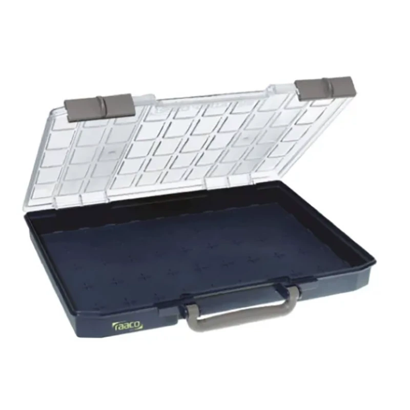 Ящик для хранения деталей Raaco 136266, 413 мм x 57 мм x 330 мм, регулируемый отсек для хранения с прозрачной крышкой