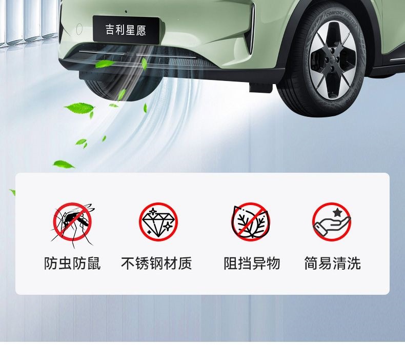 Suitable for Geely Xingyue Insect-Proof Net Clips, Mosquito-Proof Net Special Modification Car Accessories, Exterior Decorative Parts