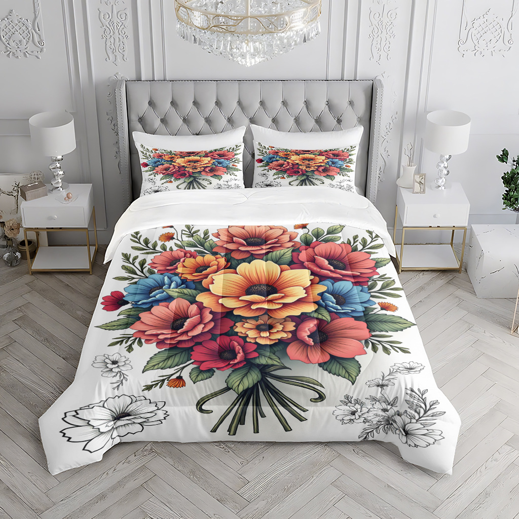 Transfronterizos 180gms piel suave edredón kit de impresión textil casera fabricantes de fuentes pueden conectarse a TEMU / JIT