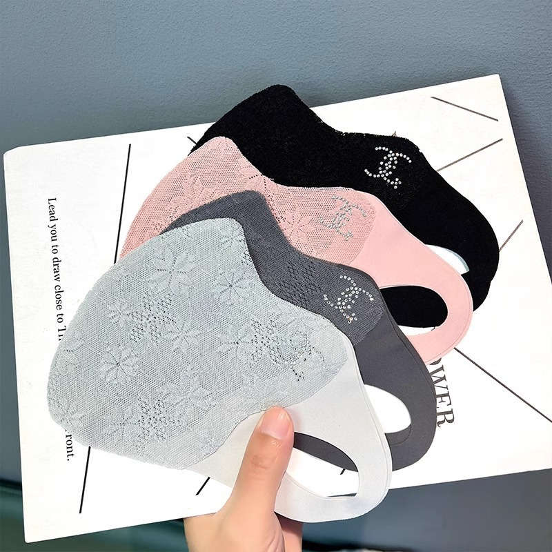 Máscara de protección solar de encaje, protección para los ojos, temperamento elegante, alta apariencia, hilo de malla transpirable antibacteriano antibacteriano de verano