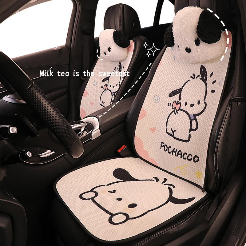 Silk Cartoon Pacha – Universal Seat cushion, seat cover - standard-pink-pacha-dog-headrest-9-piece-set-pacha-dog-four-seasons-2-colors