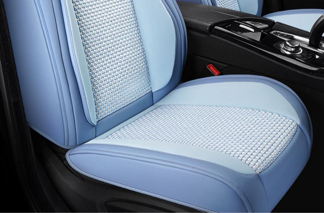New car seat cover four seasons universal cushion summer ice silk breathable car seat cover net red full surround cushion
