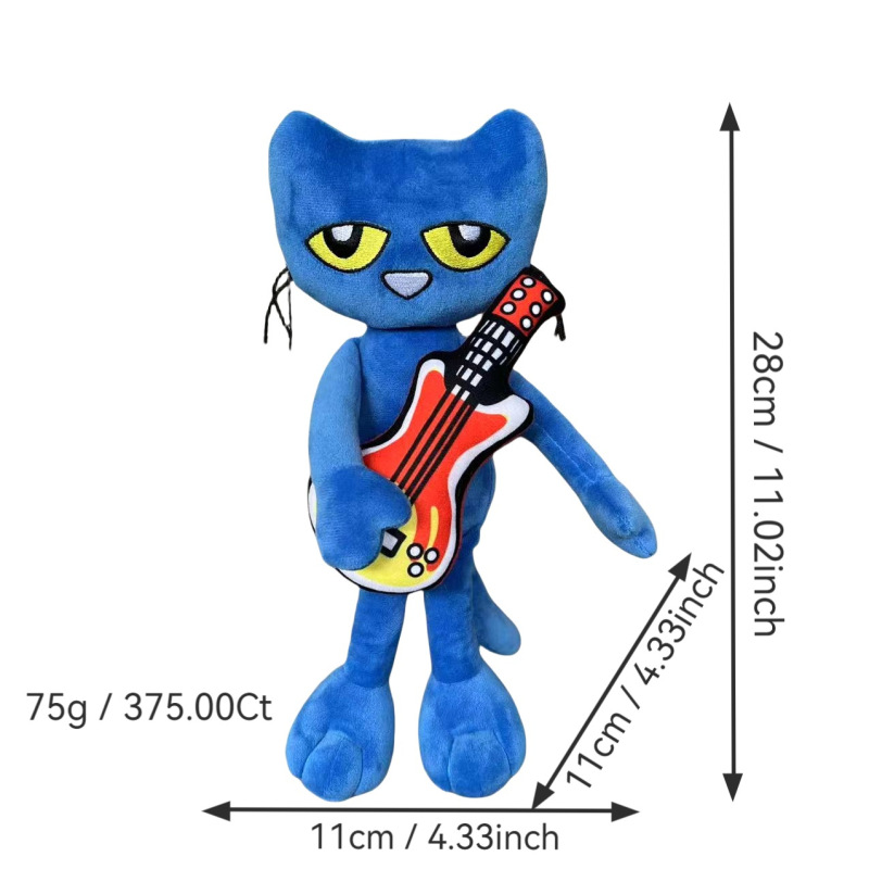 国境を越えた人気のピート・ザ・キャットハンドパペット ピート・ザ・キャットぬいぐるみ人形 幼児教育絵本人形|undefined