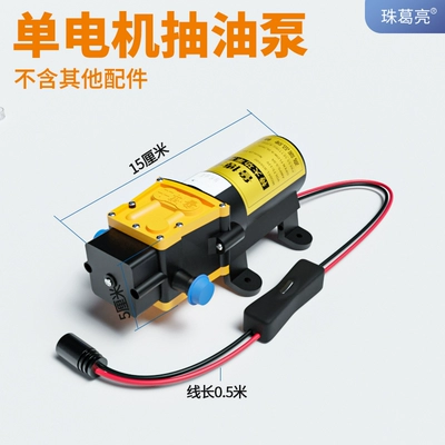 Electric oil pump, a handy tool for draining oil, oil extractor, portable 12V clamp-on oil pump, small size (Mühərrik alətləri) - single-12v-oil-pump-excluding-other-accessories