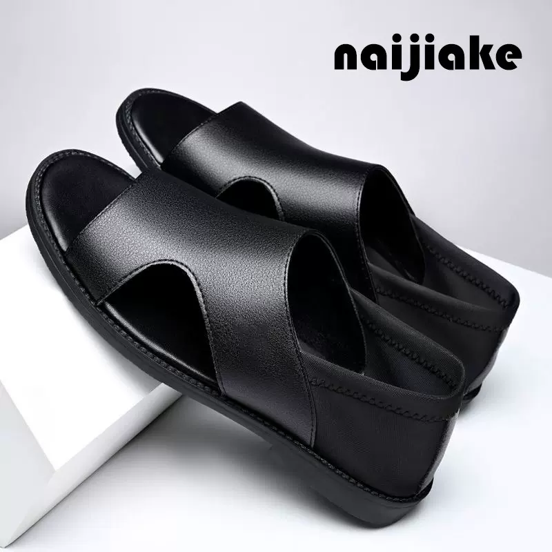 男士2025凉鞋夏季凉鞋防滑软面耐磨软底透气沙滩鞋外穿百搭休闲鞋