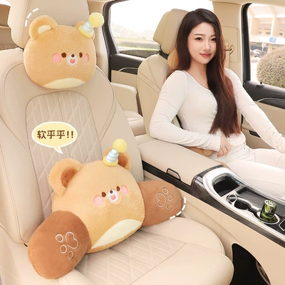 Waist Car Cartoon Pillow Cushion: Headrest