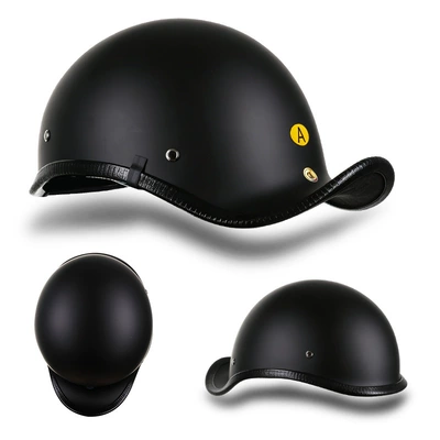 Motosiklet kaskı (dəbilqə) — Scoop Helmet, Motorcycle Flip-Up Helmet, Spring - matt-black-brown-lenses-m