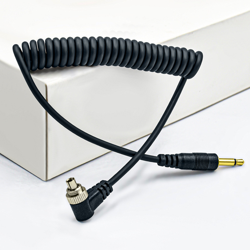 Línea de lámpara de flash Línea de flash síncrono de cámara digital 3,5mm a PC 2,5 a PC línea síncrona