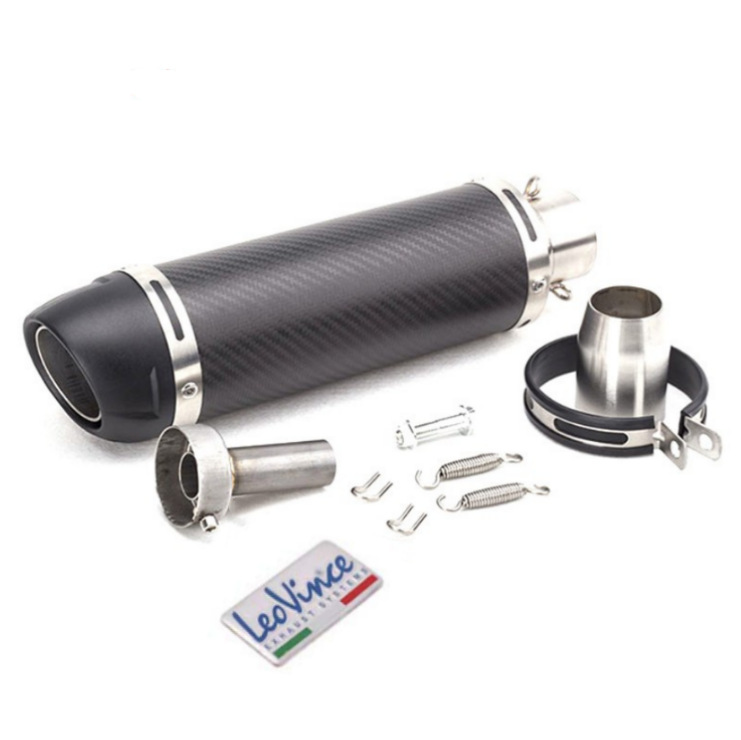 Motorcycle carbon fiber modified exhaust pipe Huanglong 600/ZX6R/Ninja400/Chunfeng/Kaiyue 321rr