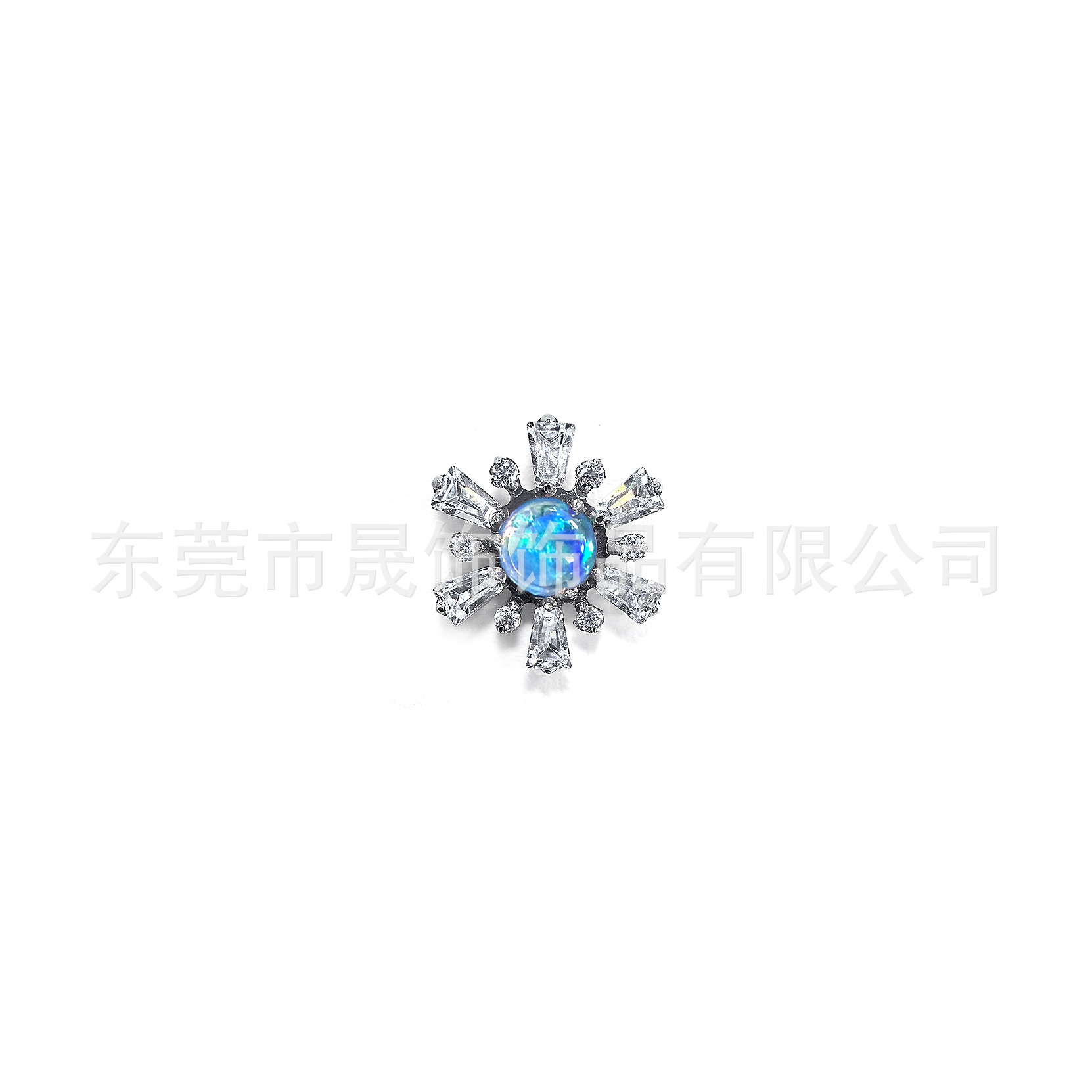 F136 Titanium Alloy 极光澳宝雪 Flower Studded 5A Cubic Zirconia Ear Stud Labret Stud Helix Cartilage Stud G23 Titanium 人体 Piercing 饰