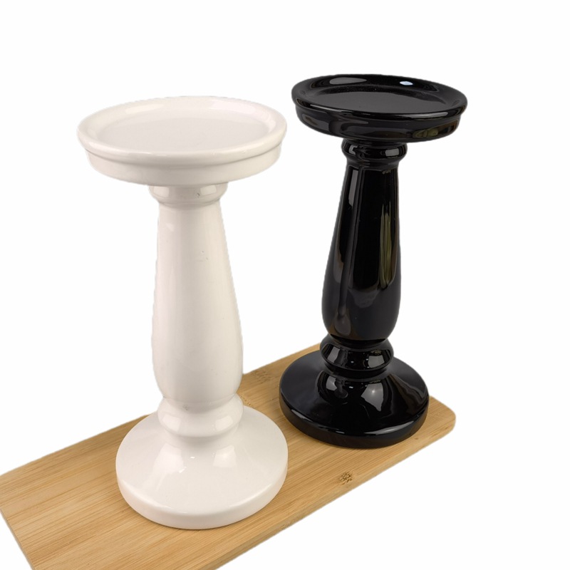 Candelabros de cerámica creativa adornos Candelabros Cena Accesorios para el hogar Decoración de velas Nórdica Artesanía de candelabros