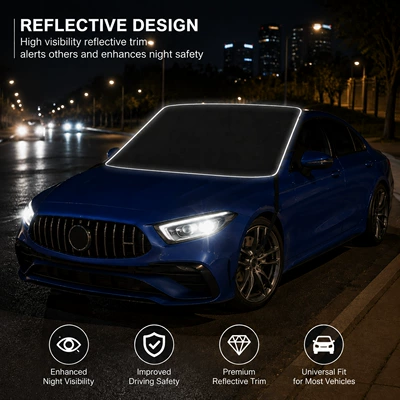 600D PVC-coated car snow – Car snow shield