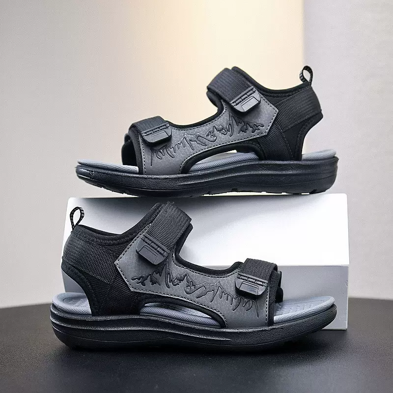 新款男童凉鞋跨境爆款儿童沙滩鞋外贸童鞋凉鞋时尚休闲魔术贴软底