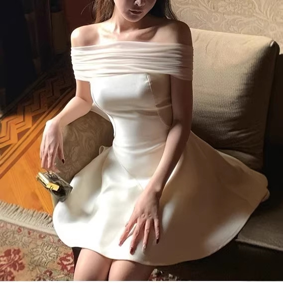 Lattitude/Yang Xiaolu Design-Inspired Bow-Tie Multi-Wear One-Shoulder Strapless Backless Dress