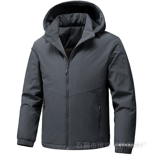 Hot autumn and winter graphene cotton coat, men's loose thick cotton coat, warm jacket, cotton jacket, charge coat