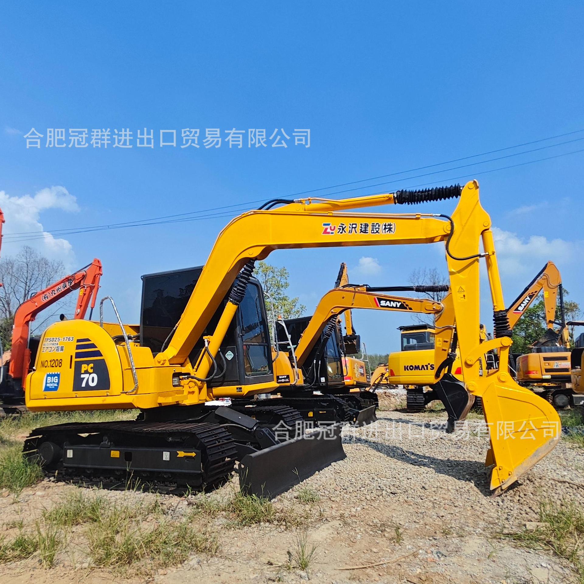 Suministro directo transfronterizo de excavadoras Komatsu PC70, excavadoras Komatsu PC30, excavadoras Komatsu 130 / 120 usadas