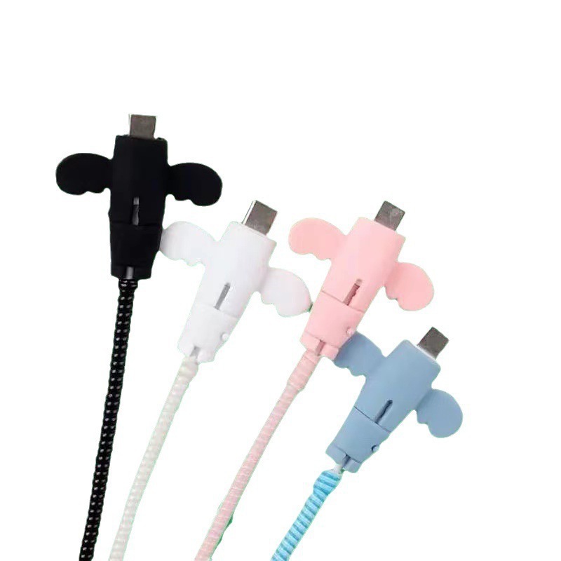 天使のデータケーブル保護カバー折れ防止充電ケーブル保護カバー携帯電話電線コネクタ充電保護カバー学生|undefined