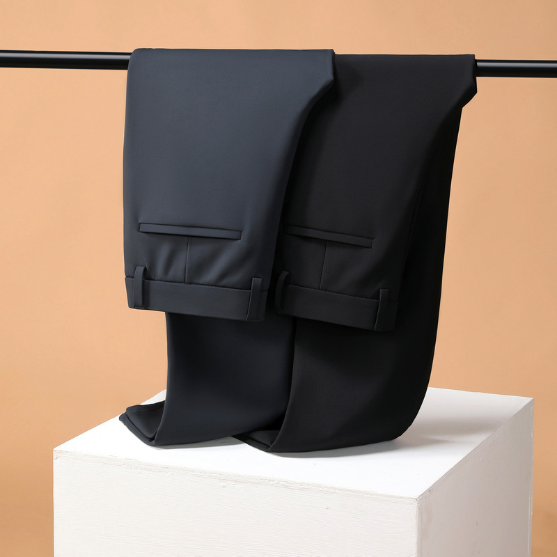 Four-proof Technology Business Casual Pants Men's 2024 Autumn and Winter Men's Stretch Non-ironing Straight Men's Pants Wrinkle-resistant Pants