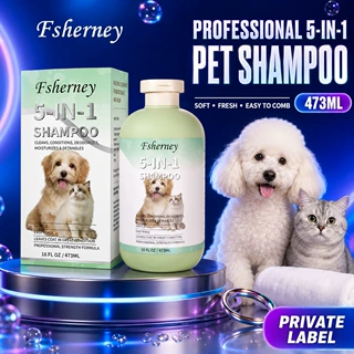 狗狗猫猫洗发水473ml 五合一猫咪狗狗宠物沐浴露香波洗护犬用批发