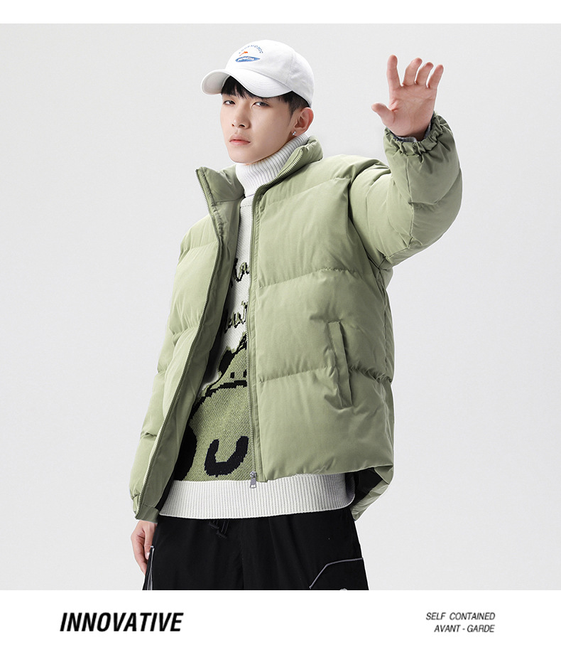 Herren Pufferjacke Für Den Winter, Warme Wattierte Freizeitjacke_voghion.com