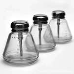 按压式玻璃酒精瓶 工业办公实验室铜芯带刻度加厚密封透明酒精瓶