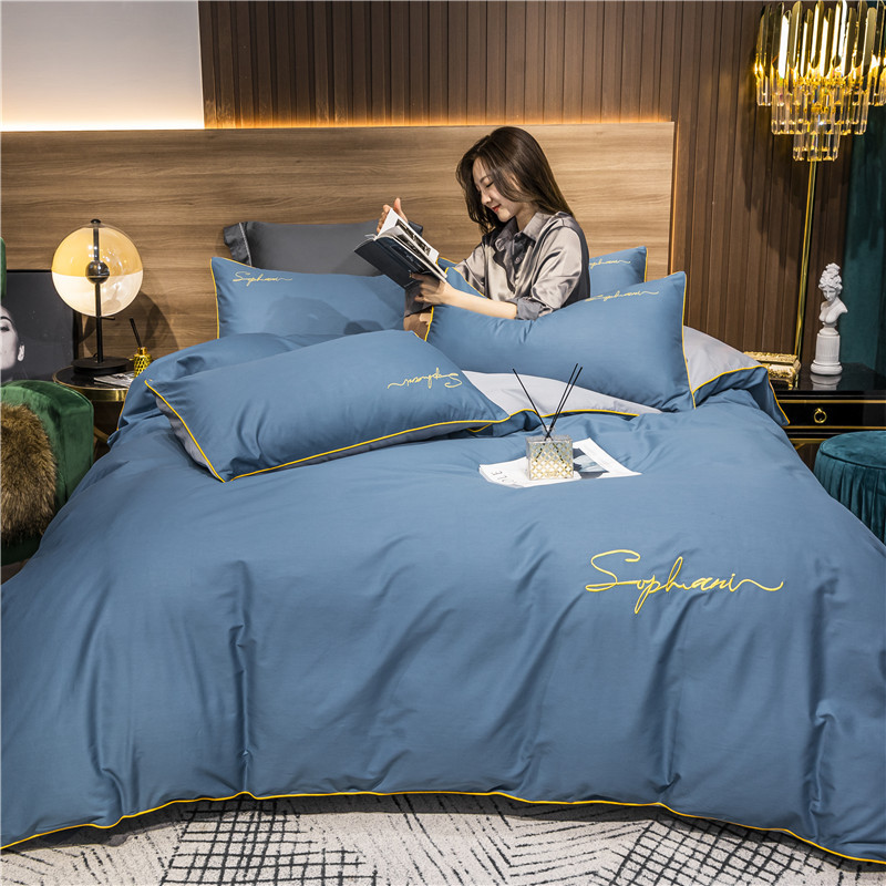 Solid color cotton set