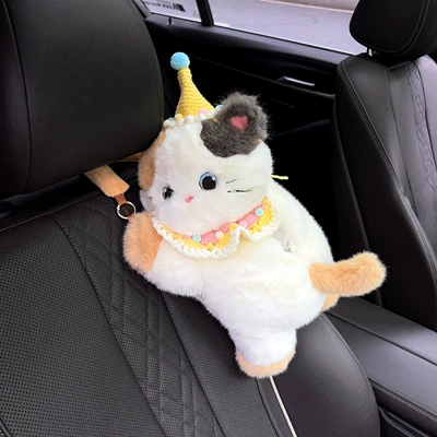 Car tissue box/set | plush toy hanging bag