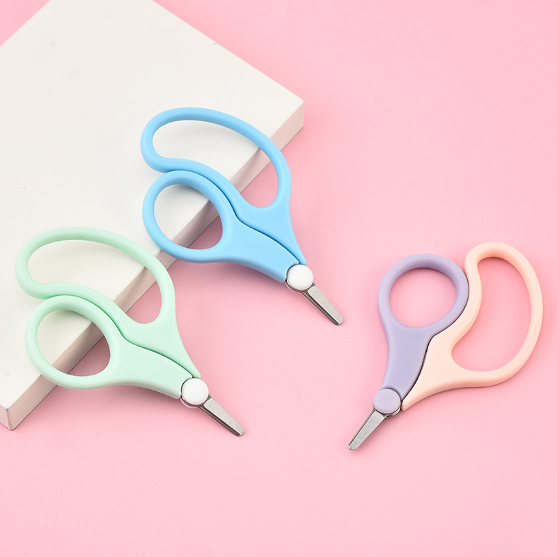 Newborn Baby Scissors Toddler Kids Nail Trimmer Baby Nail Clips Children's Safety Scissors Anti-Muscle Pinch Nail Trimmer