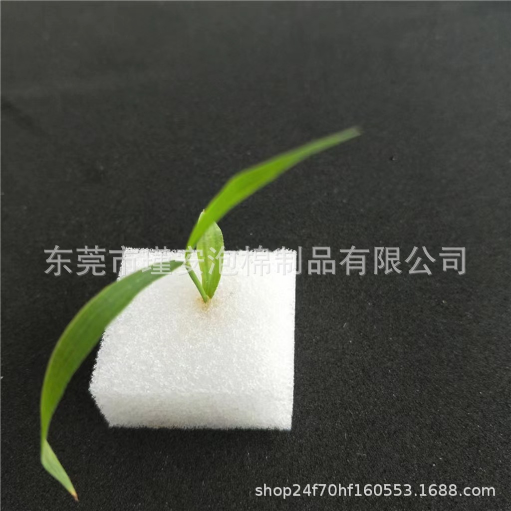工厂供应 圆孔育苗棉十字营养海绵块水培定植移植绿植蔬菜种植绵