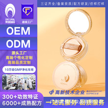 莱倩工厂 水润仿肤气垫加工定制粉饼自然轻盈服帖气垫oem贴牌彩妆