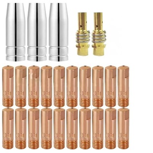 Cross-border MB15AK suit contact nozzle protective sleeve connecting rod MIG15AK welding gun accessories 25-piece set