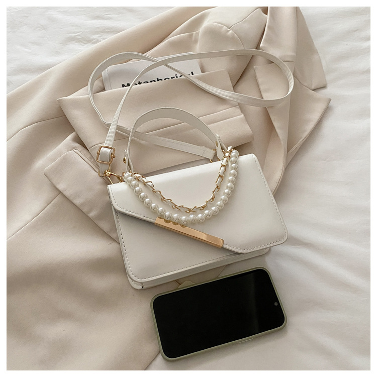360g Weight Magnetic Buckle Closure Type Single Shoulder Strap Strap Type Shoulder Bag Bags Type Casual, Daily Occasion Pu Leather Material Solid Color Pattern All Seasons Season Women's Gender Elegant, Streetwear Style Square Shape Women's Pu Leather Solid Color Elegant Streetwear Square Magnetic Buckle Shoulder Bag 1