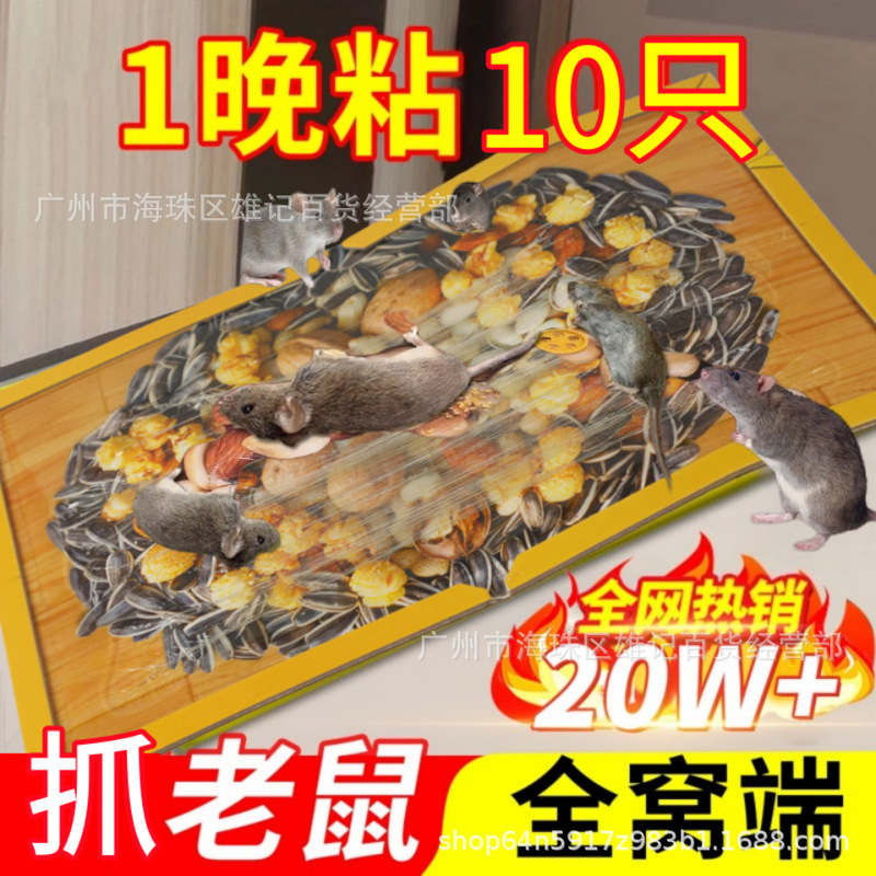 Dachau Sticky Mouse Board Strong Adhesive Mouse Trap for Catching and Exterminating Entire Mouse Nests, New Super Strong Household Mouse Catcher and Repellent Tool