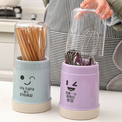 Dust-proof chopstick cage chopstick barrel kitchen tableware spoon storage box chopstick basket household storage rack holder drain chopstick bucket