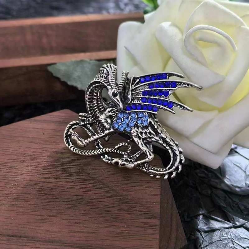 Spilla a forma di drago vintage per uomo, distintivo da revers_voghion.com