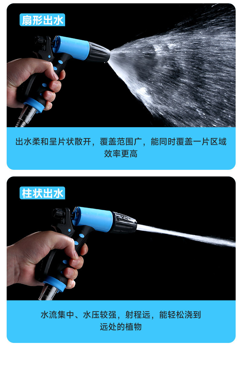 Premium Garden Water Gun, Garden Hose, Car Wash High-Pressure Water Gun Nozzle, Hose, Household Gardening Watering Tool, Storage Gadget