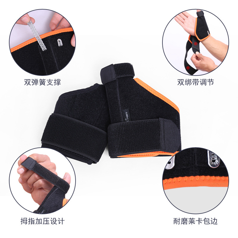 Deportes protección del pulgar de la muñeca esguince de baloncesto fijo pulgar muñeca del ratón de la mano corrección de la protección del dedo