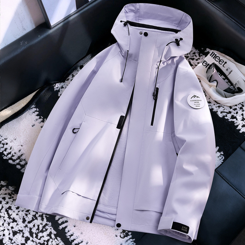 26 new outdoor three-in-one jackets for men and women, black and gold graphene lining, warm two-piece set, couple's fleece 26 new outdoor three-in-one jackets for men and women, black and gold graphene lining, warm two-piece set, couple's fleece