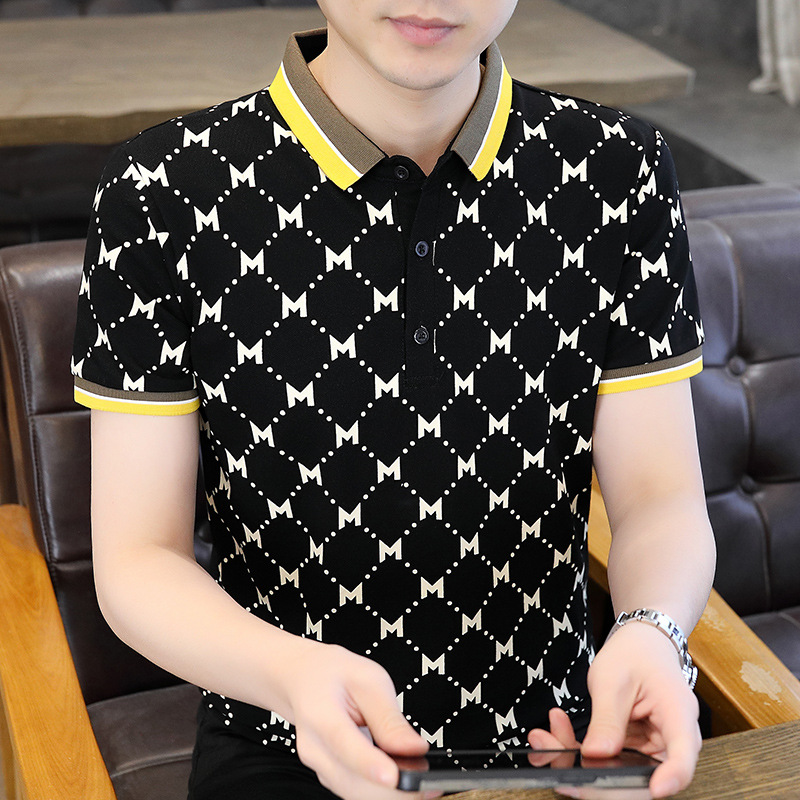 Venta al por mayor de una pieza-5058 Camisa POLO impresa completa de alta calidad de verano Camiseta de manga corta para hombres de moda-Verano 8