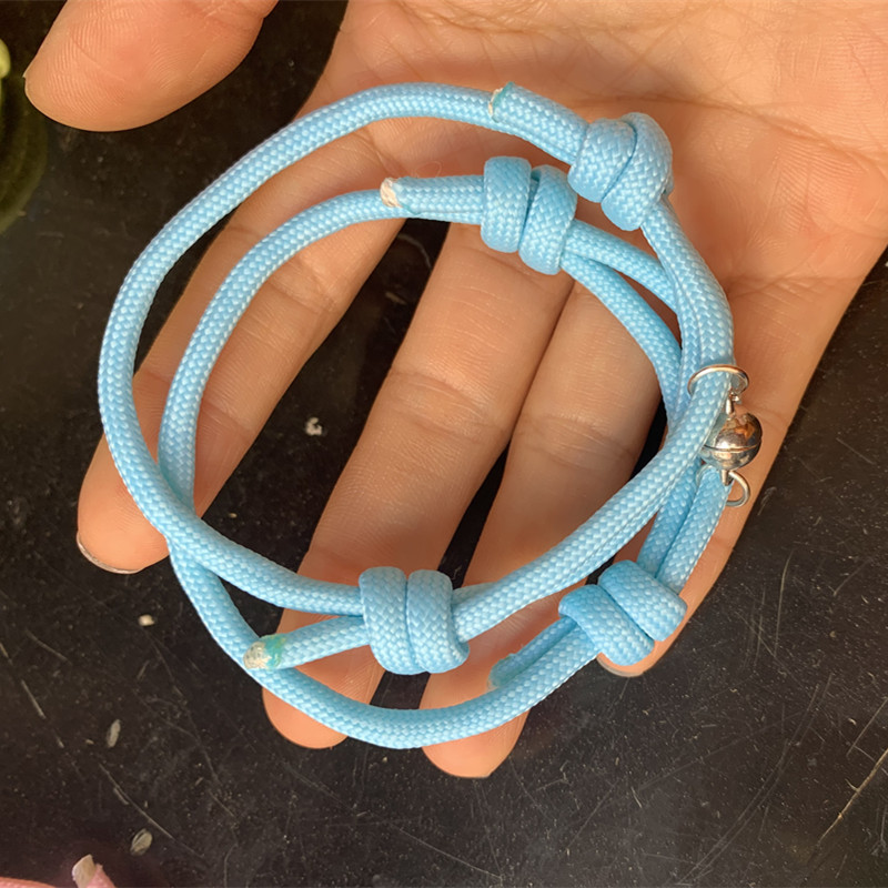 new pattern Vows lovers Red string bracelet a pair lodestone Noctilucent Confidante gift Braided rope jewelry Tanabata