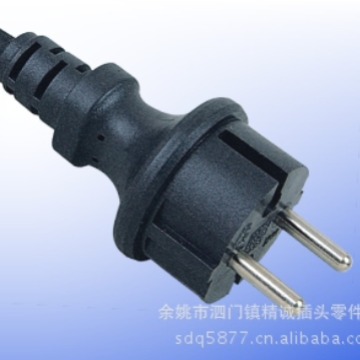 供应y002-f 两极不可拆线插头 两极电源插头